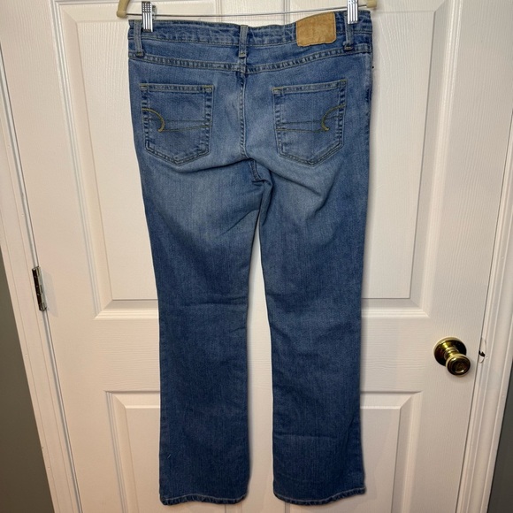 American Eagle Outfitters Blue Boot Cut Jeans Size 10 GUC - Picture 3 of 4